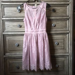 Dusty Lavender Lace Dress